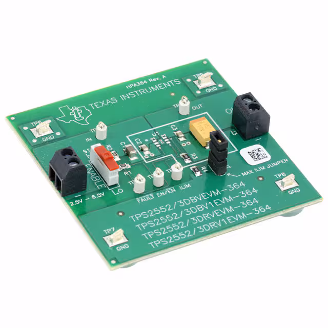 TPS2553DRVEVM-364 Texas Instruments  Cartes et kits d'évaluation et de démonstration